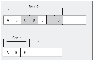 (Generation 0 中的存活对象被提升到 Generation 1)
